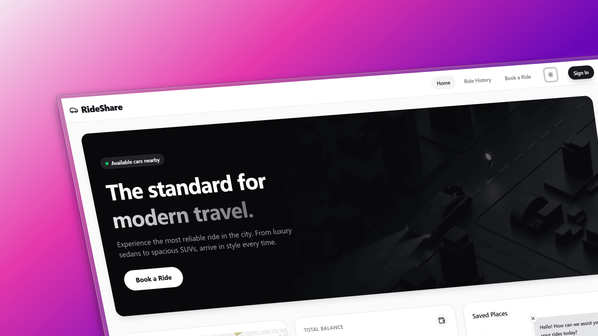 RideShare - Premium Ride Platform