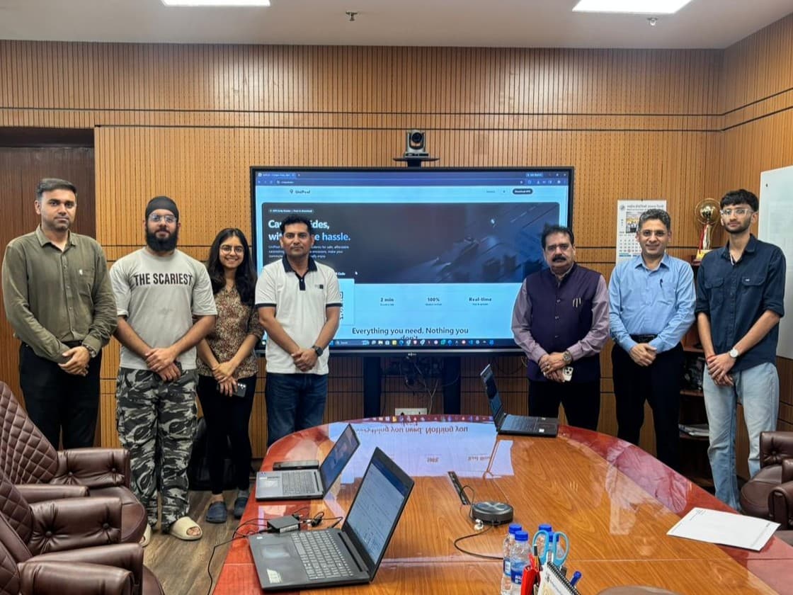 Official launch of UniPool at the Director's office, NIT Delhi